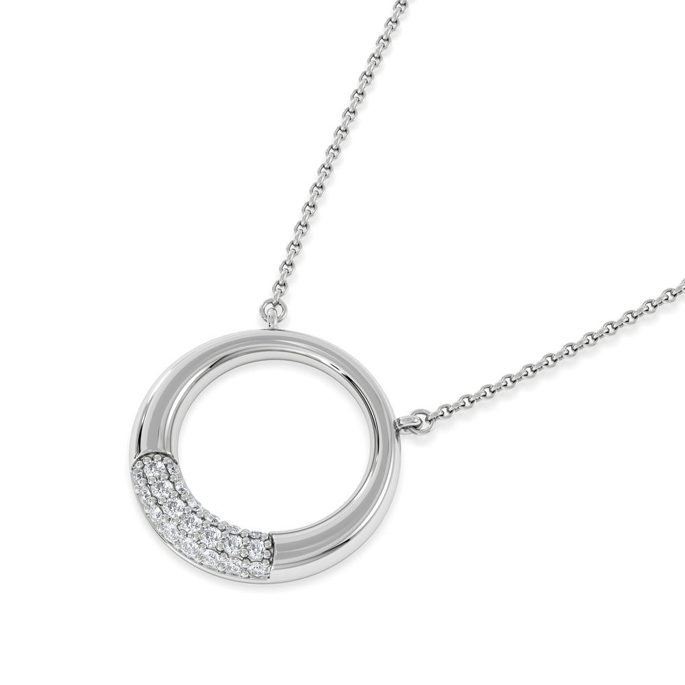 Luna 0.30ct Lab Diamond Necklace in Sterling Silver