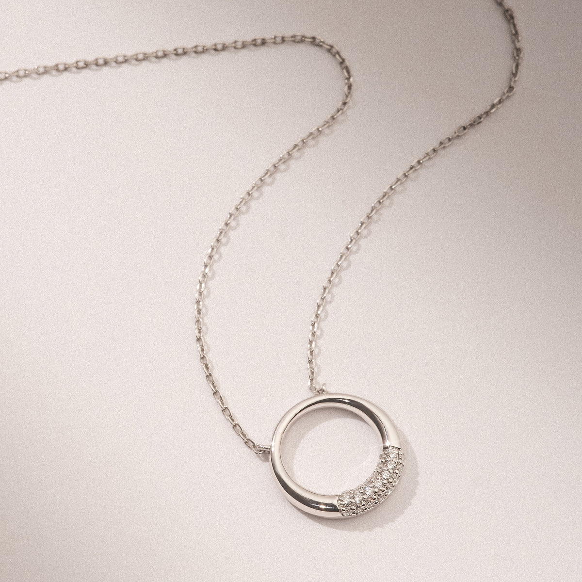 Luna 0.30ct Lab Diamond Necklace in Sterling Silver