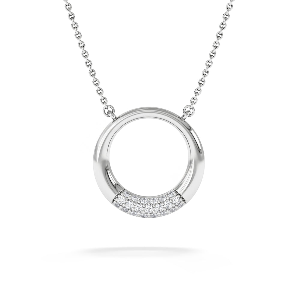 Luna 0.30ct Lab Diamond Necklace in Sterling Silver