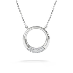Luna 0.30ct Lab Diamond Necklace in Sterling Silver