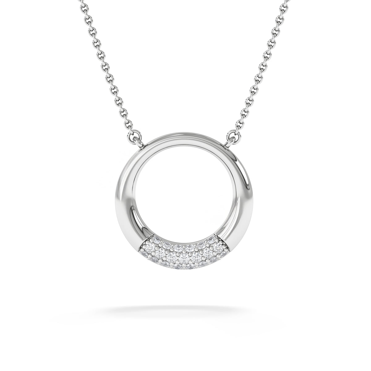 Luna 0.30ct Lab Diamond Necklace in Sterling Silver