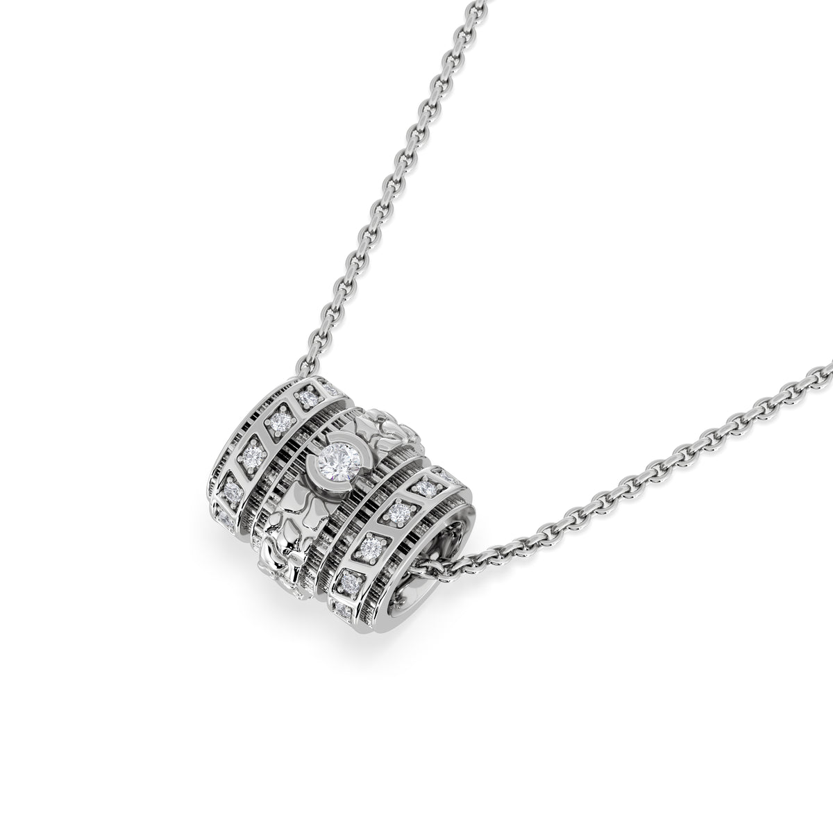 Bond 0.14ct Lab Diamond Necklace in Sterling Silver