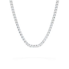Brilliance 2.50ct Round Cut Lab Diamond Tennis Necklace in Sterling Silver