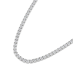 Brilliance 2.50ct Round Cut Lab Diamond Tennis Necklace in Sterling Silver