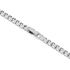 Brilliance 2.50ct Round Cut Lab Diamond Tennis Necklace in Sterling Silver