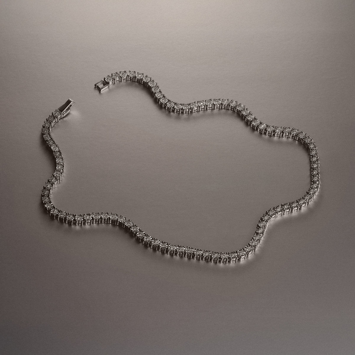 Brilliance 2.00ct Lab Diamond Chocker Tennis Necklace in Sterling Silver