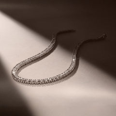 Brilliance 2.00ct Lab Diamond Chocker Tennis Necklace in Sterling Silver