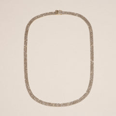 Soirée 7.25ct Round Cut Lab Diamond Choker Necklace in 18K Yellow Gold