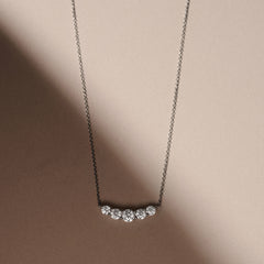 Legacy 1.00ct Round Cut Lab Diamond Necklace in 18K White Gold