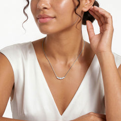 Legacy 1.00ct Round Cut Lab Diamond Necklace in 18K White Gold