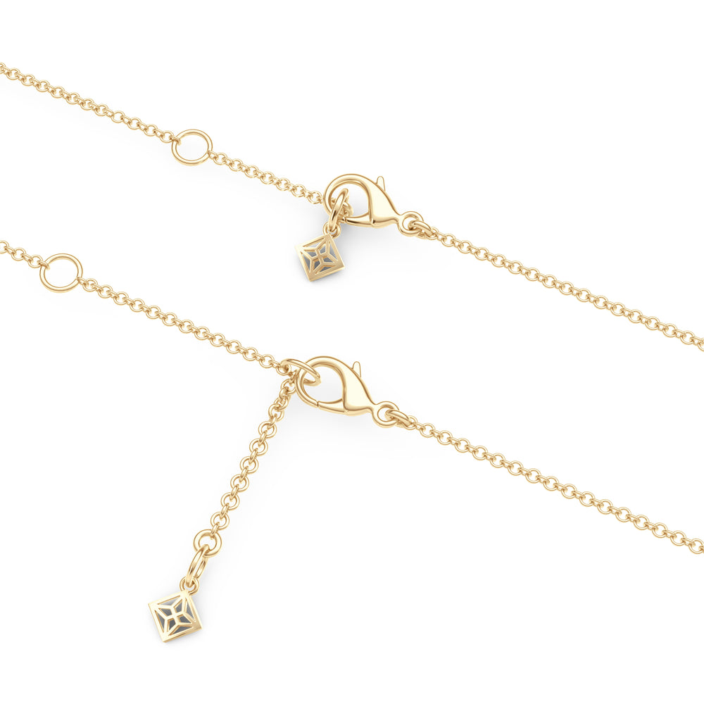 Legacy 1.00ct Round Cut Lab Diamond Necklace in 18K Yellow Gold