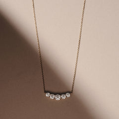 Legacy 1.00ct Round Cut Lab Diamond Necklace in 18K Yellow Gold