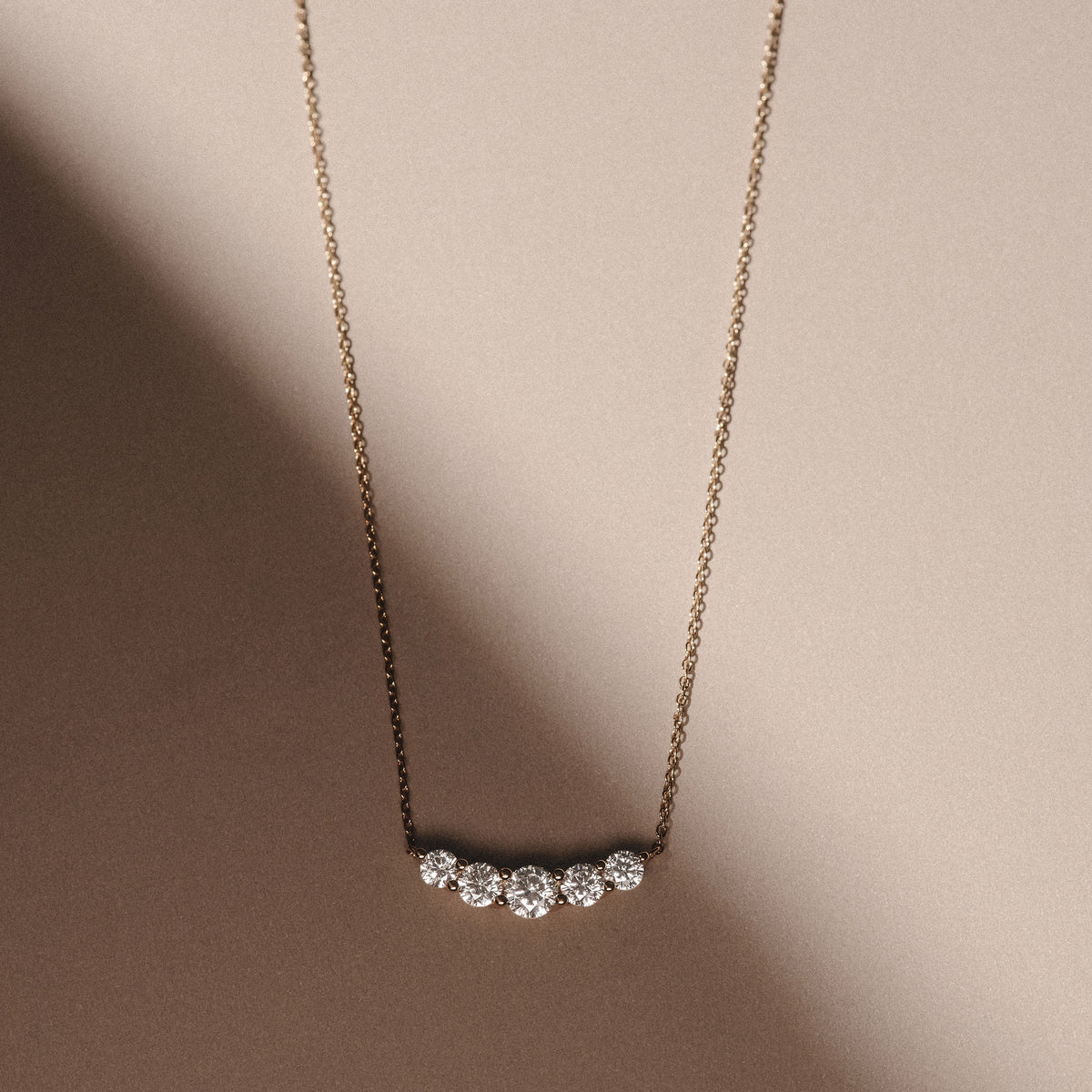 Legacy 1.00ct Round Cut Lab Diamond Necklace in 18K Yellow Gold