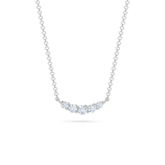 Legacy 0.50ct Round Cut Lab Diamond Necklace in 18K White Gold