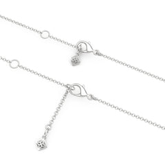 Legacy 0.50ct Round Cut Lab Diamond Necklace in 18K White Gold