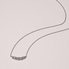 Legacy 0.50ct Round Cut Lab Diamond Necklace in 18K White Gold