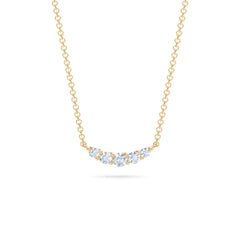 Legacy 0.50ct Round Cut Lab Diamond Necklace in 18K Yellow Gold