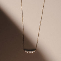 Legacy 0.50ct Round Cut Lab Diamond Necklace in 18K Yellow Gold