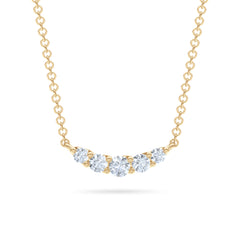 Legacy 0.50ct Round Cut Lab Diamond Necklace in 18K Yellow Gold