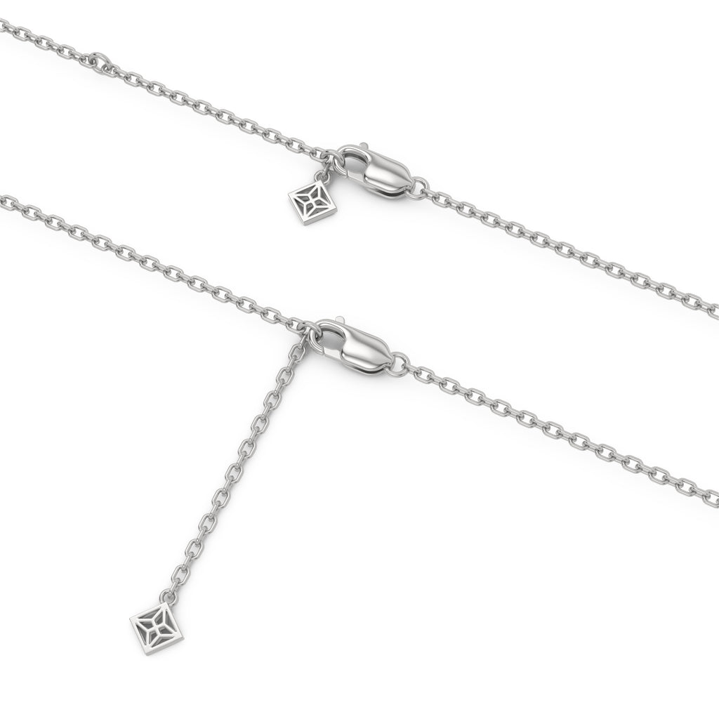 Papillon 0.20ct Lab Diamond Necklace in Sterling Silver