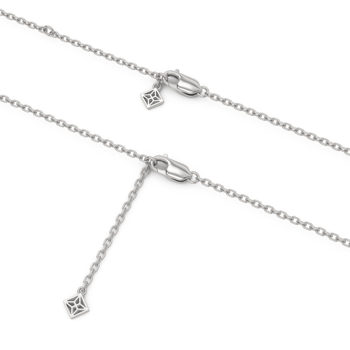 Papillon 0.20ct Lab Diamond Necklace in Sterling Silver