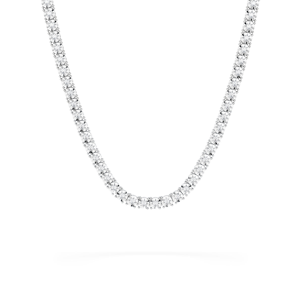 Brilliance 2.00ct Lab Diamond Chocker Tennis Necklace in Sterling Silver