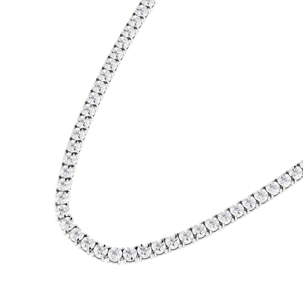 Brilliance 2.00ct Lab Diamond Chocker Tennis Necklace in Sterling Silver