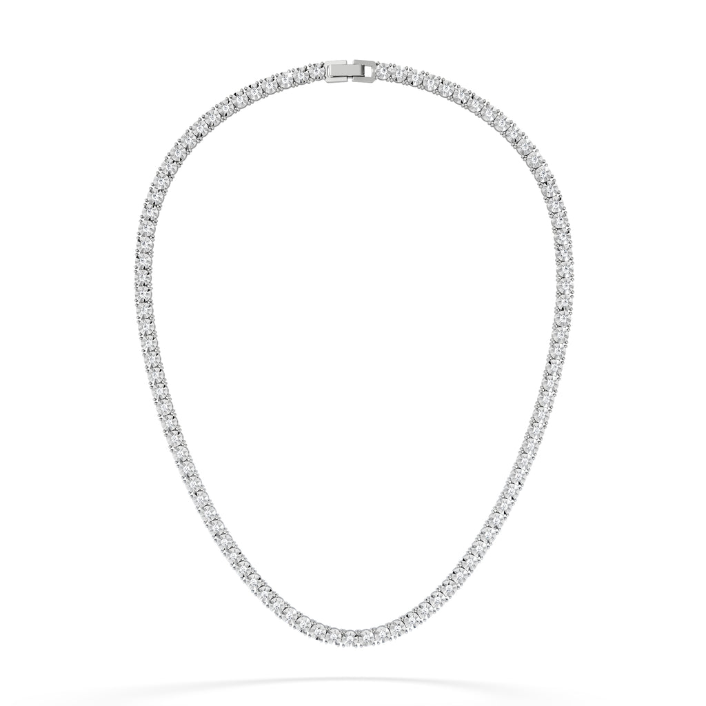 Brilliance 2.00ct Lab Diamond Chocker Tennis Necklace in Sterling Silver