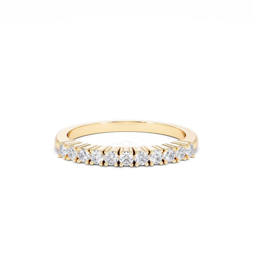Half Eternity Ring 0.30CT Lab Diamond 9K Yellow Gold