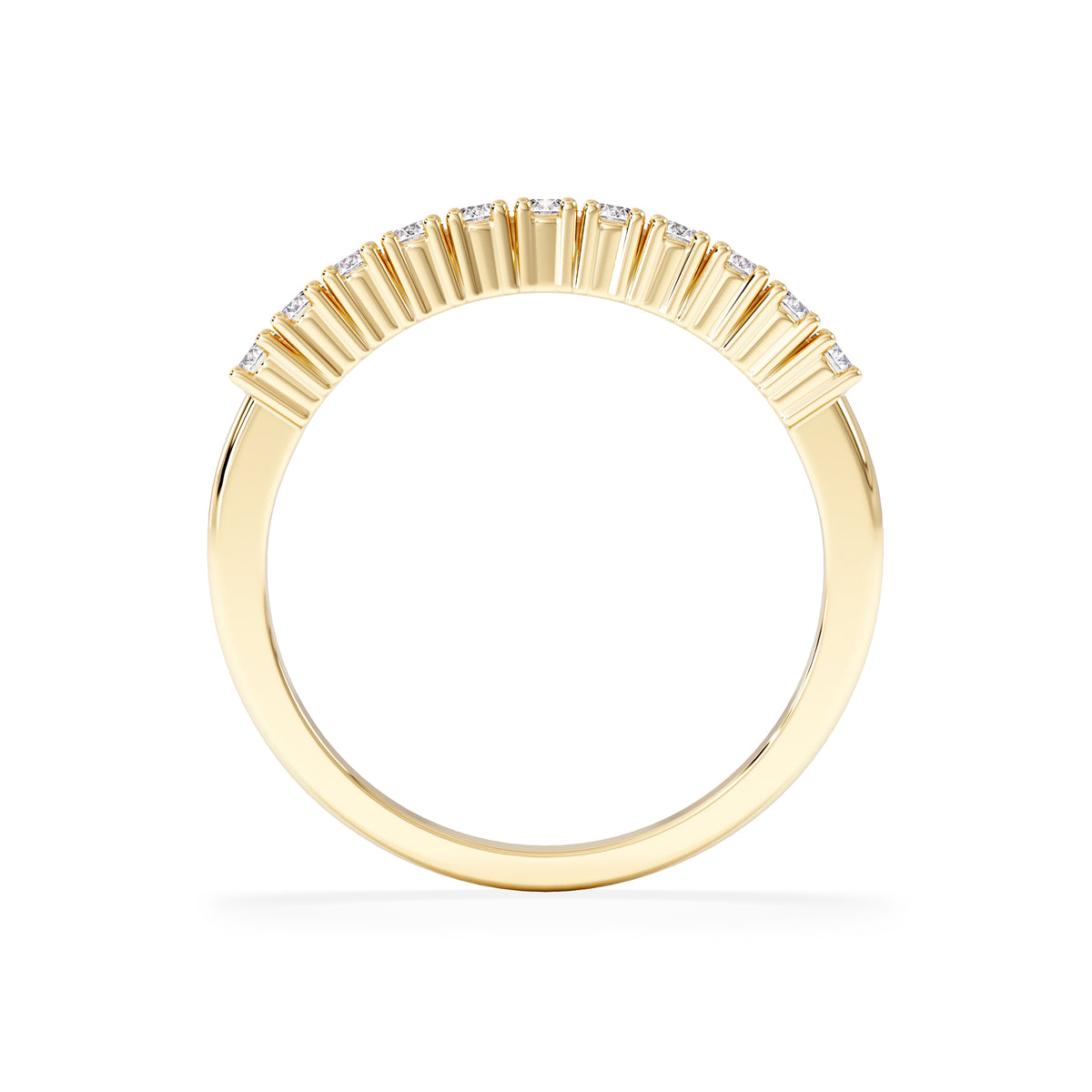Half Eternity Ring 0.30CT Lab Diamond 9K Yellow Gold