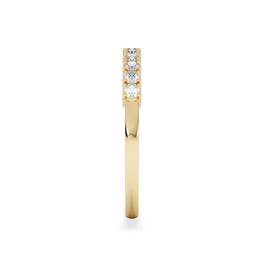 Half Eternity Ring 0.30CT Lab Diamond 9K Yellow Gold