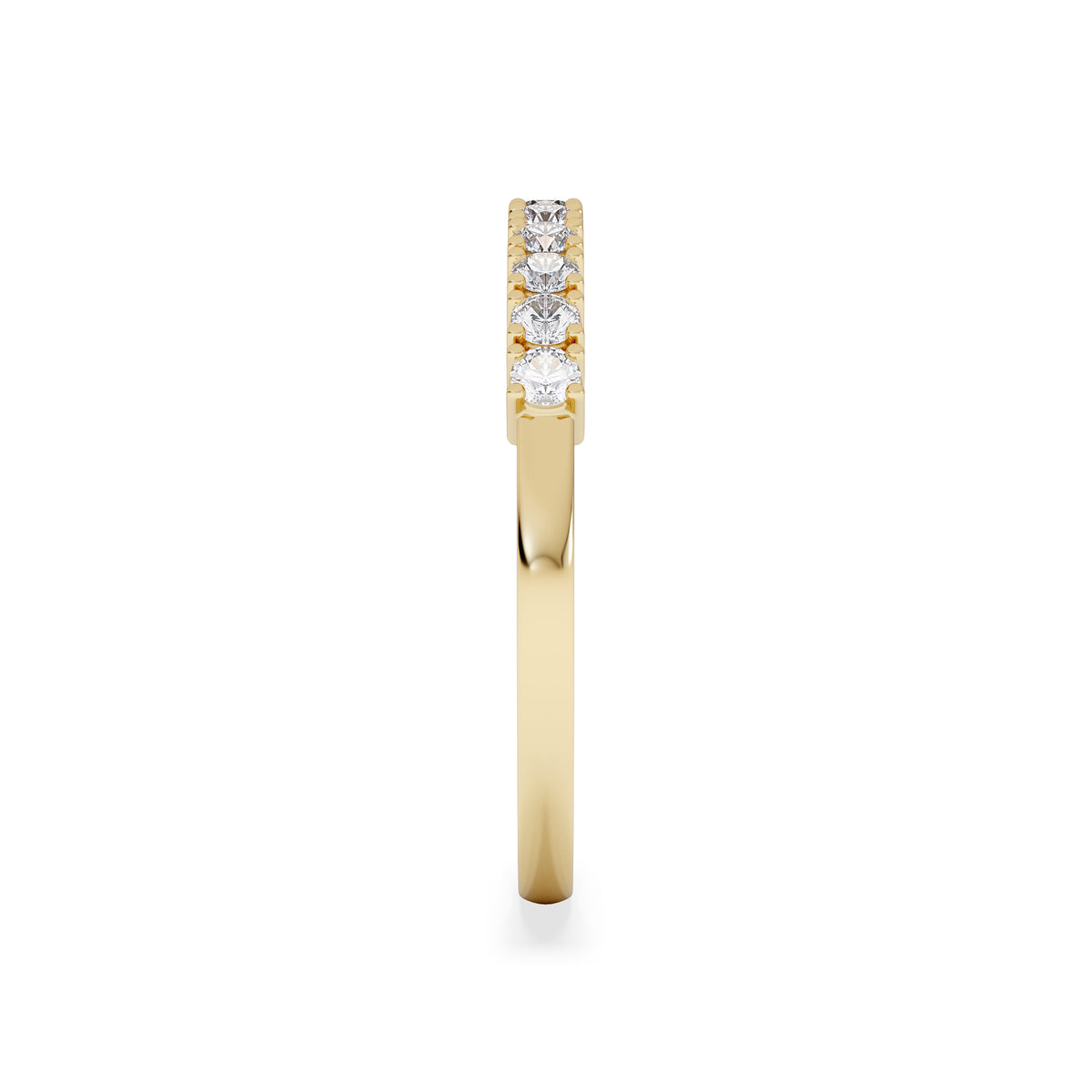 Half Eternity Ring 0.30CT Lab Diamond 9K Yellow Gold