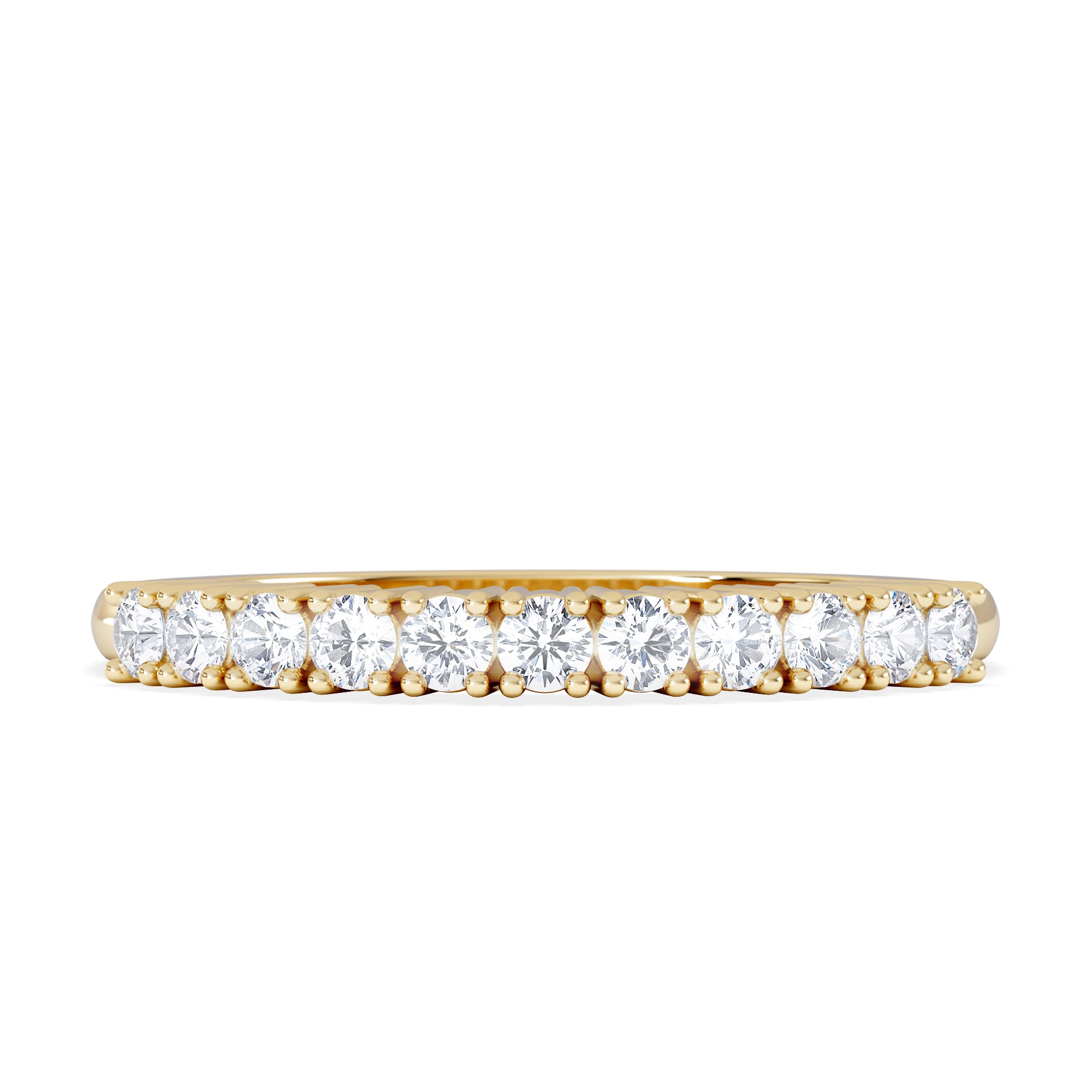 Half Eternity Ring 0.30CT Lab Diamond 9K Yellow Gold