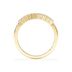 Twilight Lab Diamond Half Eternity Ring 0.15ct in 9K Gold