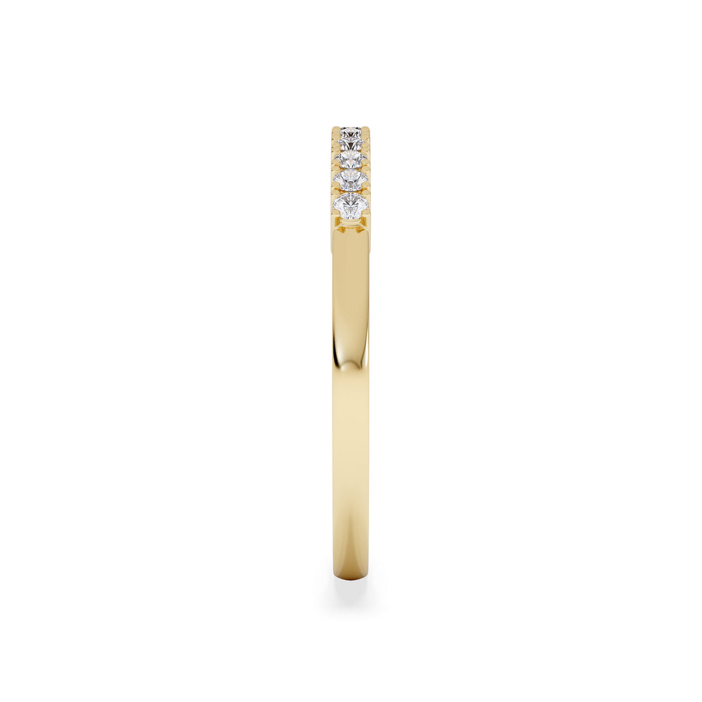 Twilight Lab Diamond Half Eternity Ring 0.15ct in 9K Gold