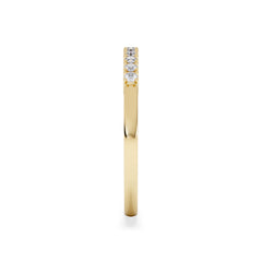 Twilight Lab Diamond Half Eternity Ring 0.15ct in 9K Gold