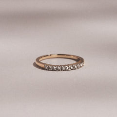 Twilight Lab Diamond Half Eternity Ring 0.15ct in 9K Gold