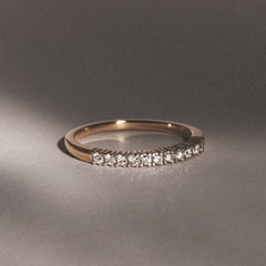 Twilight Lab Diamond Half Eternity Ring 0.15ct in 9K Gold