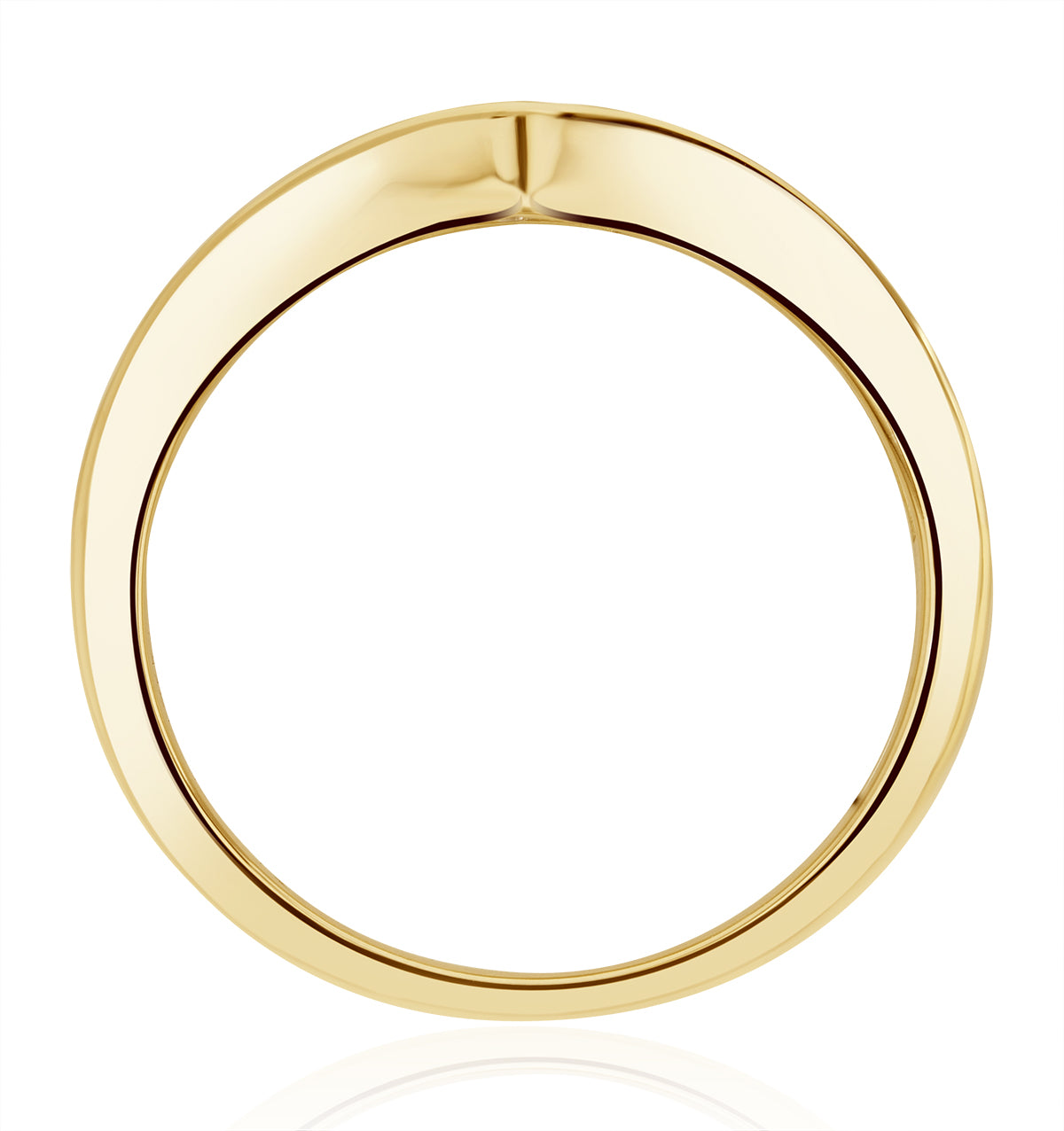 Lab Diamond Wishbone Ring 0.50ct H/Si in 9K Gold