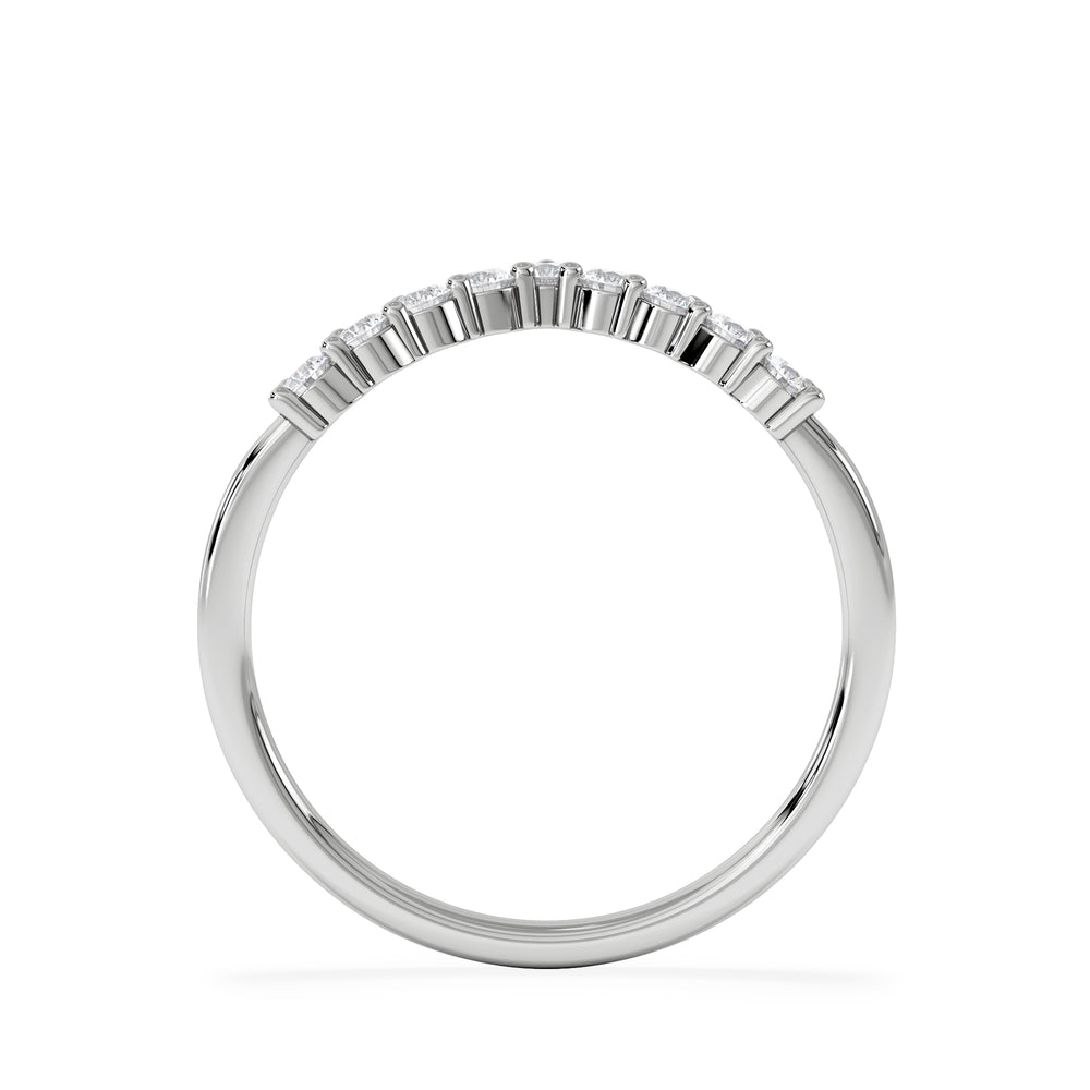 Starlit 0.30ct Lab Diamond Wishbone Ring H/Si Quality in 9K White Gold