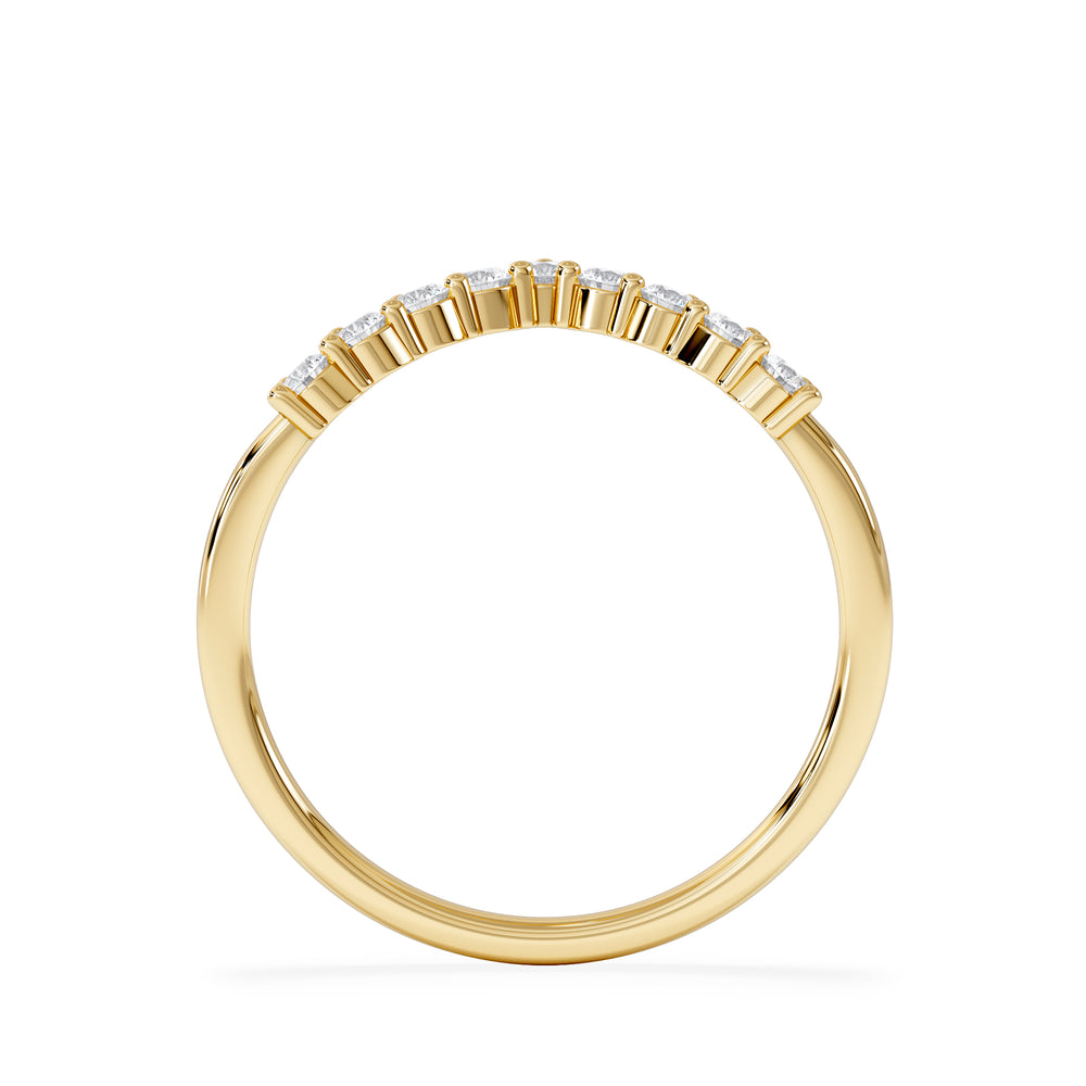 Starlit 0.30ct Lab Diamond Wishbone Ring H/Si Quality in 9K Yellow Gold