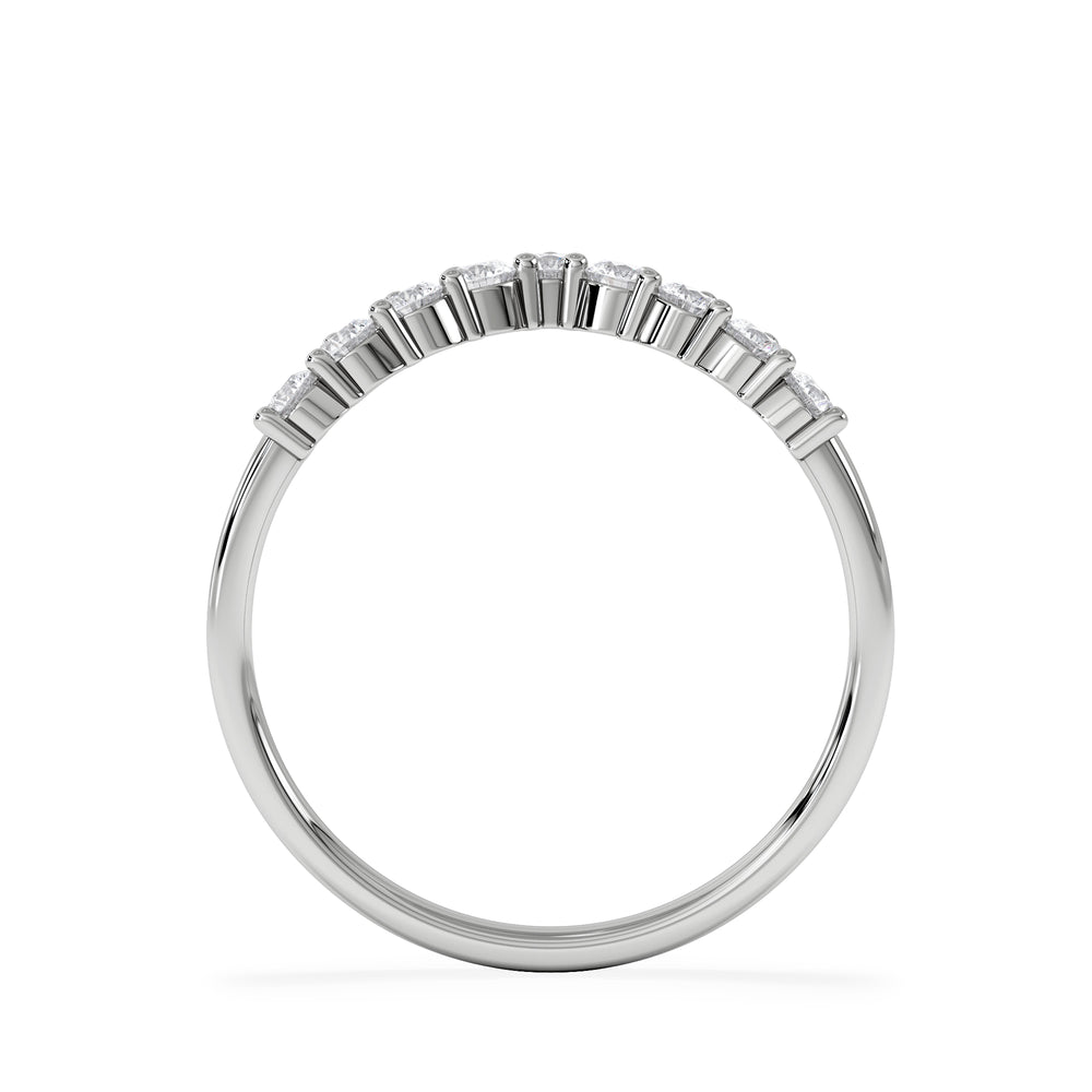 Starlit 0.50ct Lab Diamond Wishbone Ring H/Si Quality in 9K White Gold