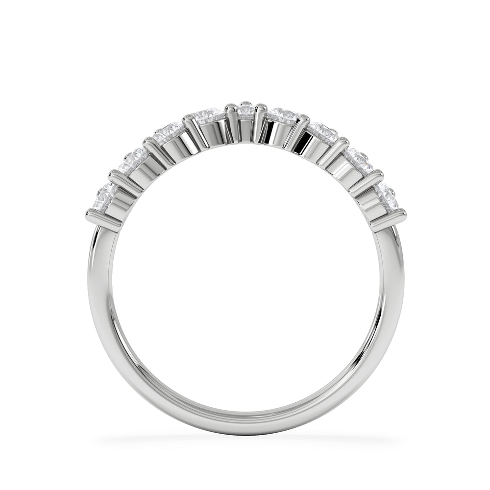 Starlit 0.75ct Lab Diamond Wishbone Ring H/Si Quality in 9K White Gold