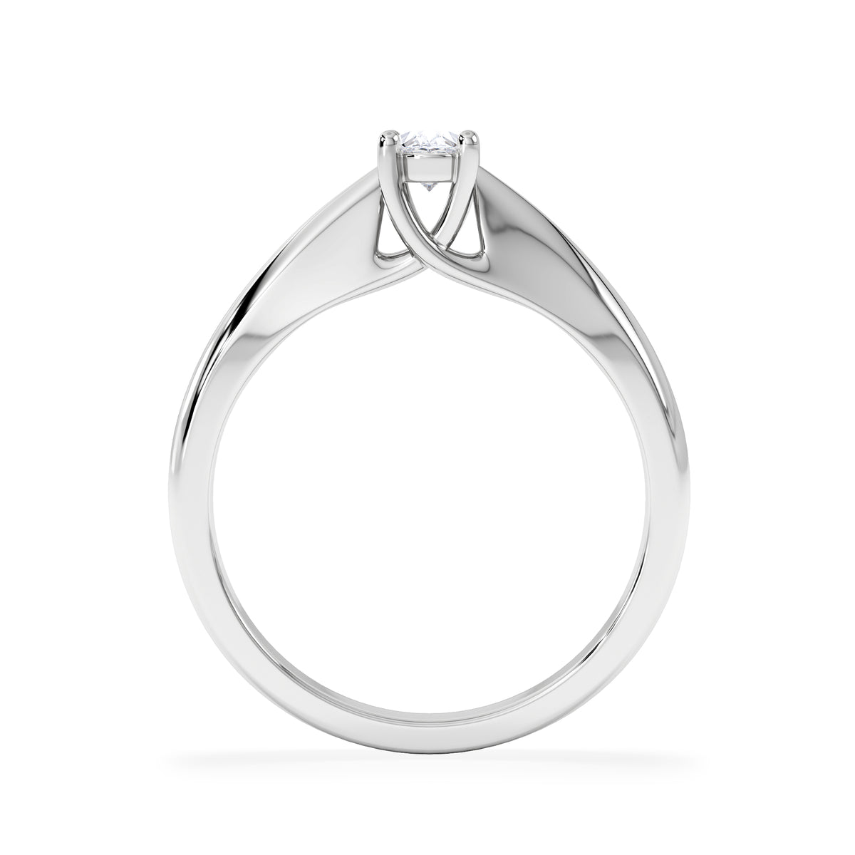 Naomi Oval Cut Lab Diamond Engagement Ring 0.33ct H/SI in 925 Silver