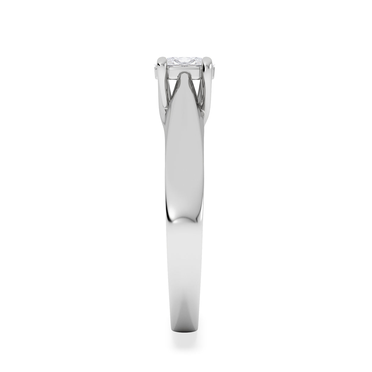 Naomi Oval Cut Lab Diamond Engagement Ring 0.33ct H/SI in 925 Silver