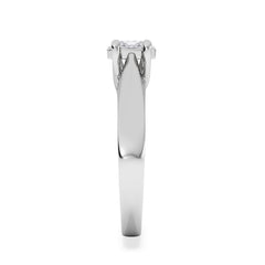 Naomi Oval Cut Lab Diamond Engagement Ring 0.50ct H/SI in 9k White Gold
