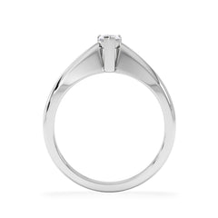 Naomi Pear Cut Lab Diamond Engagement Ring 0.33ct H/SI in 925 Silver