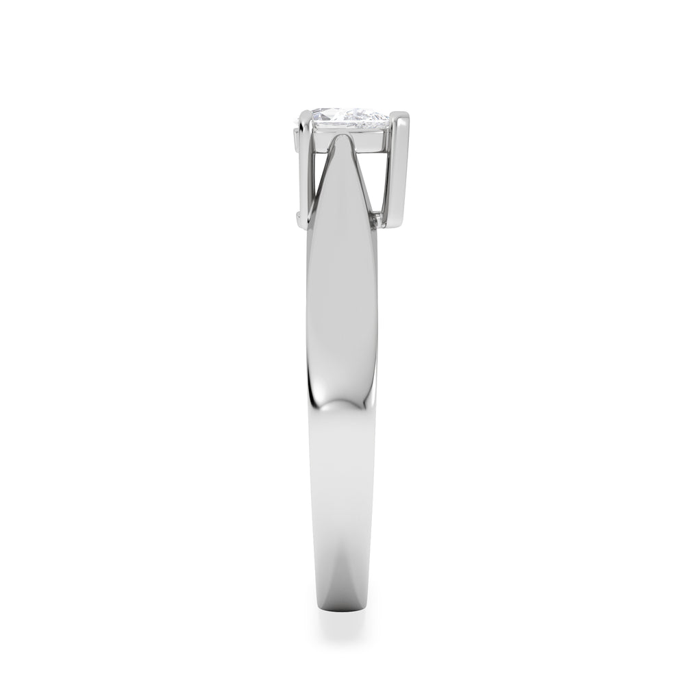 Naomi Pear Cut Lab Diamond Engagement Ring 0.33ct H/SI in 925 Silver