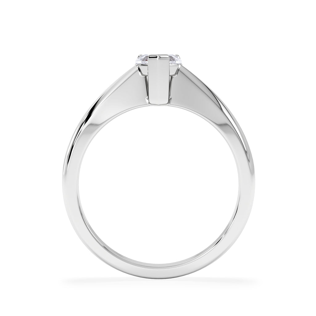 Naomi Heart Cut Lab Diamond Engagement Ring 0.50ct H/SI in 9k White Gold