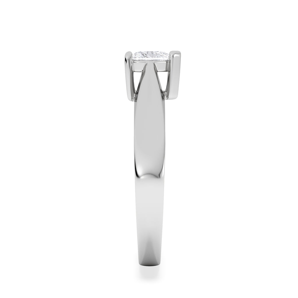 Naomi Heart Cut Lab Diamond Engagement Ring 0.50ct H/SI in 9k White Gold